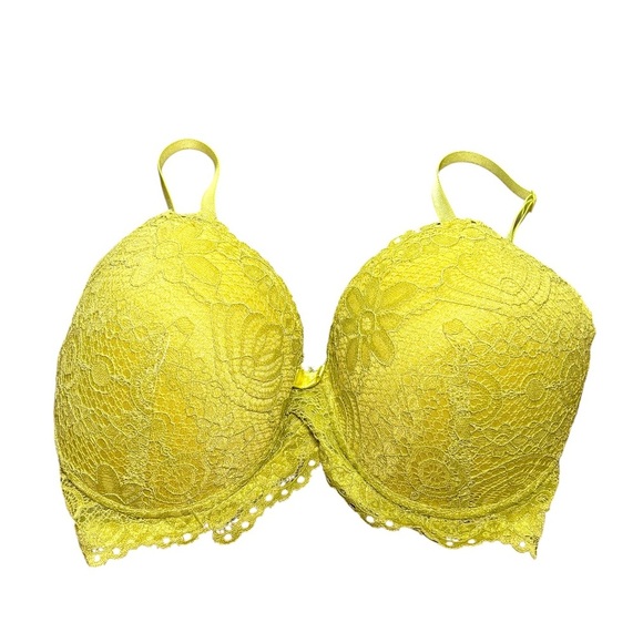 Secret Lace Underwire Bra with padding Vibrant Green size 34D - Picture 1 of 5